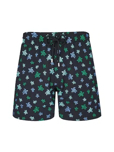Vilebrequin Men's Micro Ronde Des Tortues Embroidered Swim Trunks | Thumbnail 1 Vilebrequin Men's Micro Ronde Des Tortues Embroidered Swim Trunks | Thumbnail 1