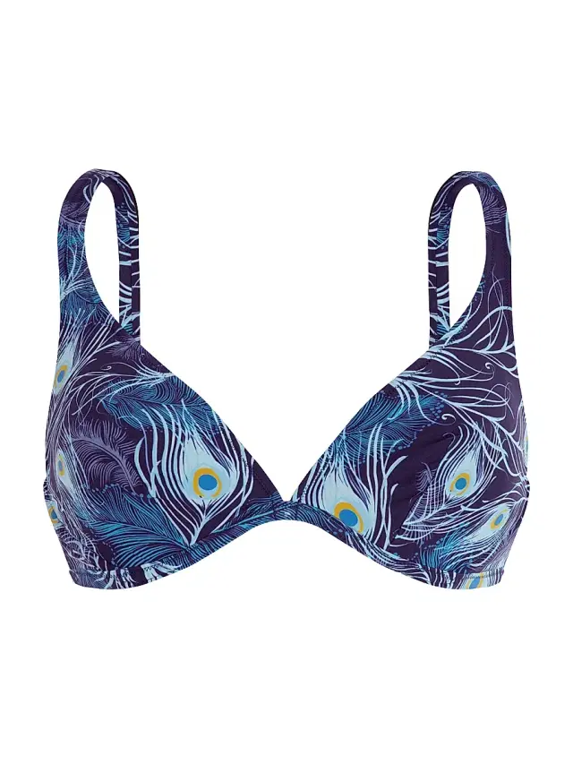 Vilebrequin Women's Eye Of The Wind Feather Underwire Bikini Top - Dmx Minuit