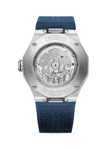 Baume & Mercier Men's Riviera Stainless Steel & Rubber Watch - Blue | Thumbnail 3