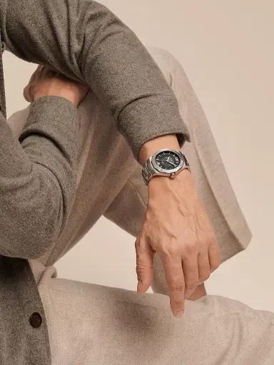 Baume & Mercier Men's Riviera Stainless Steel Bracelet Watch - Steel | Thumbnail 2 Baume & Mercier Men's Riviera Stainless Steel Bracelet Watch - Steel | Thumbnail 2
