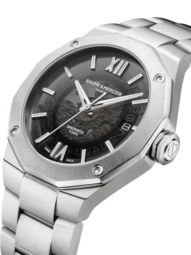 Baume & Mercier Men's Riviera Stainless Steel Bracelet Watch - Steel | Thumbnail 8 Baume & Mercier Men's Riviera Stainless Steel Bracelet Watch - Steel | Thumbnail 8
