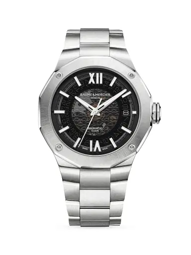 Baume & Mercier Men's Riviera Stainless Steel Bracelet Watch - Steel | Thumbnail 1 Baume & Mercier Men's Riviera Stainless Steel Bracelet Watch - Steel | Thumbnail 1
