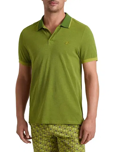 Vilebrequin Men's Cotton Polo Shirt - Jungle Green - Size XXL | Thumbnail 1 Vilebrequin Men's Cotton Polo Shirt - Jungle Green - Size XXL | Thumbnail 1