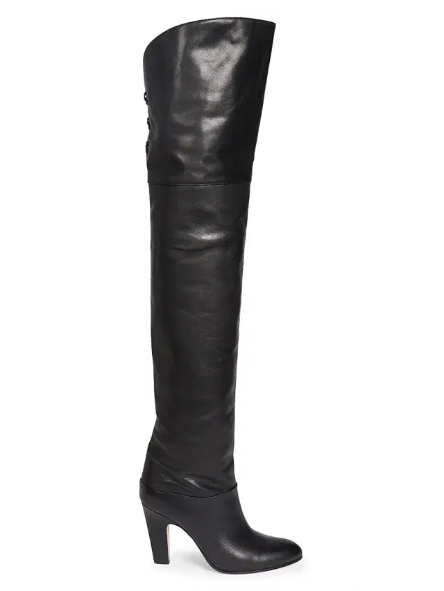 Chloé Women's Eve 70MM Leather Over-The-Knee Boots - Black