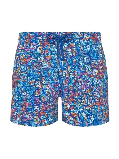 Vilebrequin Men's Carapa Abstract Swim Trunks - Blue - Size XXXL | Thumbnail 1 Vilebrequin Men's Carapa Abstract Swim Trunks - Blue - Size XXXL | Thumbnail 1