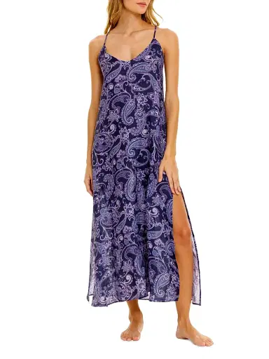 THE LAZY POET Women's Summer Soirée Frida Printed Linen Maxi Dress | Thumbnail 1 THE LAZY POET Women's Summer Soirée Frida Printed Linen Maxi Dress | Thumbnail 1