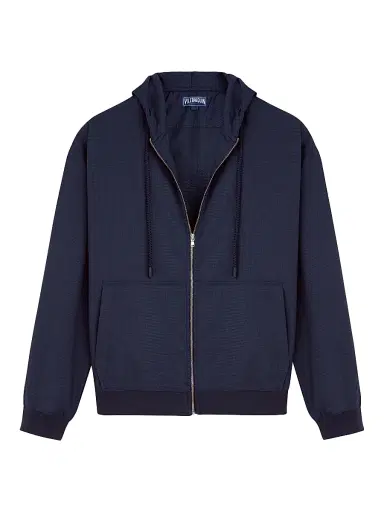 Vilebrequin Men's Tile Wool-Blend Hoodie - Navy Blue - Size XXL | Thumbnail 1