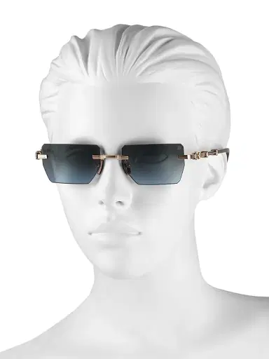 Balmain Women's Pierre Square Sunglasses - Gold Grey Gradient | Thumbnail 3