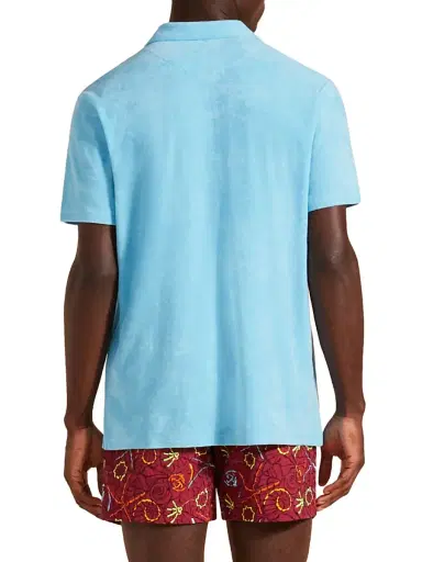 Vilebrequin Men's Cotton Terry Polo Shirt - Santorin - Size XXL | Thumbnail 4
