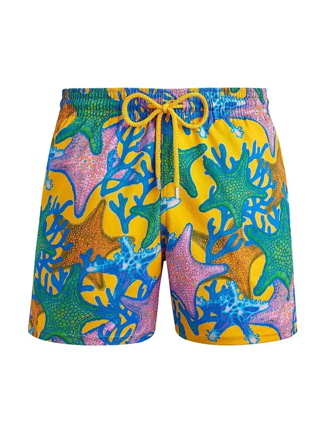Men's Glowed Star Graphic Swim Trunks - Glowed Star