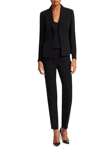 Akris Women's Ocelia Slit Detail Wool Blazer | Thumbnail 2
