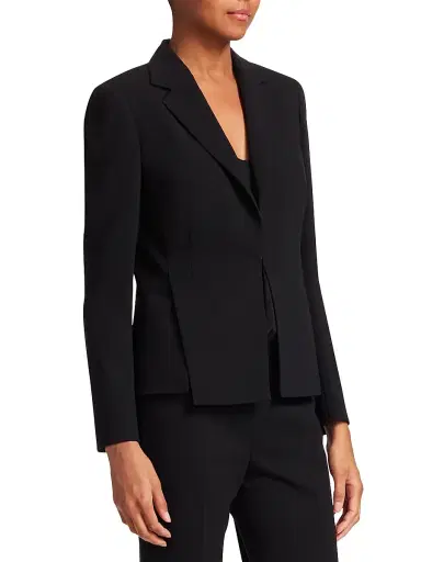 Akris Women's Ocelia Slit Detail Wool Blazer | Thumbnail 4