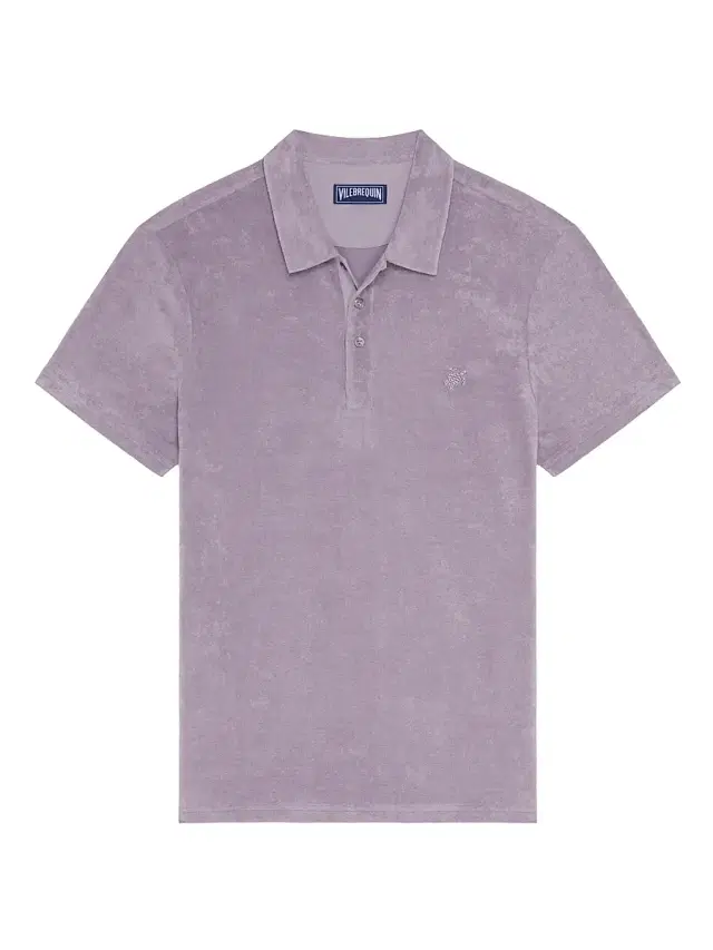 Vilebrequin Men's Terry Cloth Polo Shirt - Purple