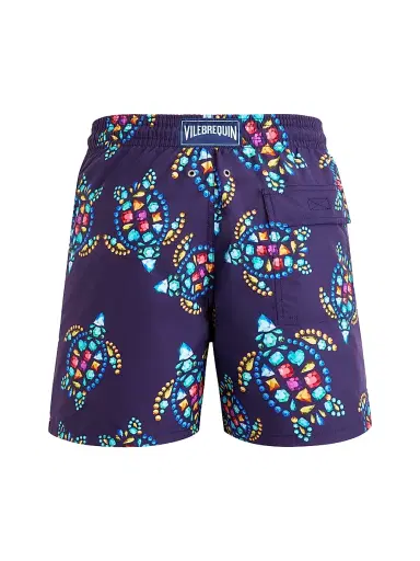 Vilebrequin Men's Vendôme Turtles Cotton Swim Shorts - Navy Multi | Thumbnail 3