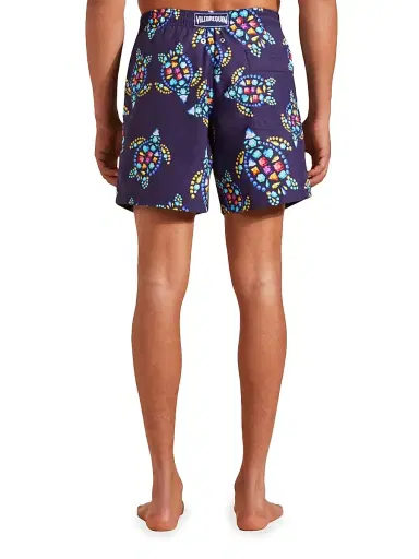 Vilebrequin Men's Vendôme Turtles Cotton Swim Shorts - Navy Multi | Thumbnail 5