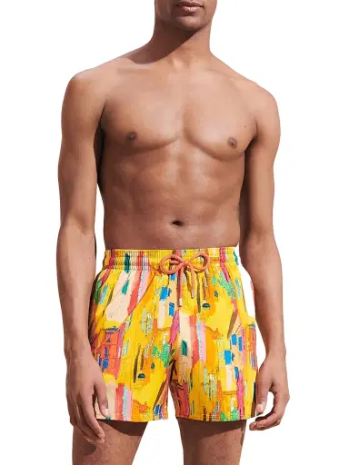 Vilebrequin Men's Sunny Streets Swim Shorts - Soleil | Thumbnail 4 Vilebrequin Men's Sunny Streets Swim Shorts - Soleil | Thumbnail 4