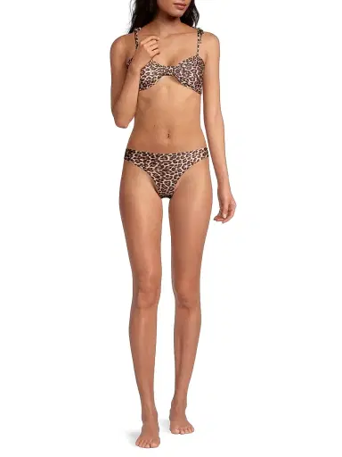 Juan de Dios Women's Guava Reversible Leopard-Print Bikini Bottom - Jaguar Terracota | Thumbnail 2