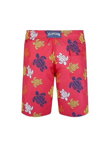 Vilebrequin Men's Okoa Turtle Swim Shorts - Burgundy | Thumbnail 2