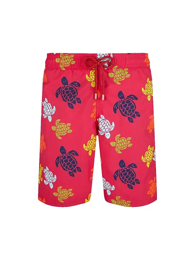 Men's Okoa Turtle Swim Shorts - Burgundy