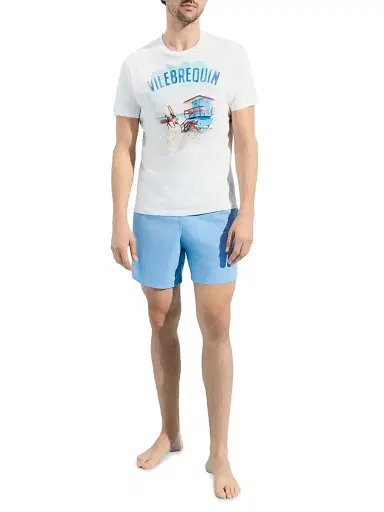 Vilebrequin Men's Malibu Lifeguard House Graphic T-Shirt - Off White - Size XXL | Thumbnail 2 Vilebrequin Men's Malibu Lifeguard House Graphic T-Shirt - Off White - Size XXL | Thumbnail 2