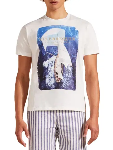 Vilebrequin Men's Sailboat Sky T-Shirt - Off White - Size XXL | Thumbnail 4