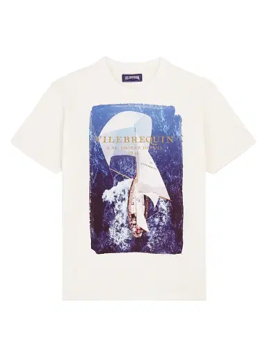 Vilebrequin Men's Sailboat Sky T-Shirt - Off White - Size XXL | Thumbnail 1