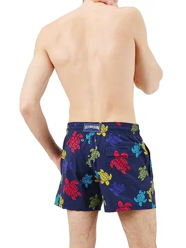 Vilebrequin Men's Multicolor Tortoise Swim Trunks - Bleu Marine - Size XXXL | Thumbnail 3