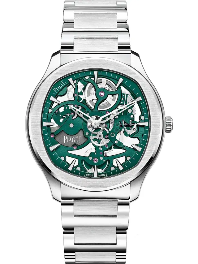 Women's  Polo Stainless Steel Skeleton Watch - Green