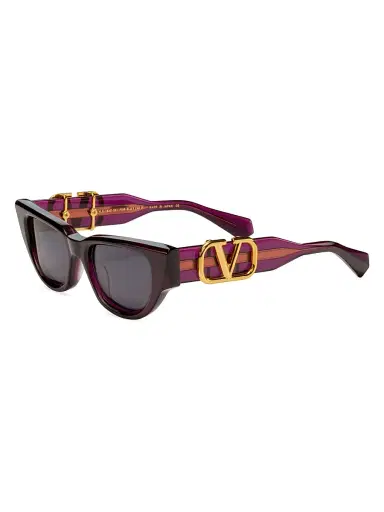Valentino Garavani Women's V-Due 50MM Cat-Eye Sunglasses - Purple | Thumbnail 1 Valentino Garavani Women's V-Due 50MM Cat-Eye Sunglasses - Purple | Thumbnail 1