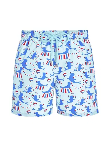 Vilebrequin Men's Circus Print Swim Trunks - Thalassa - Size XXL | Thumbnail 1 Vilebrequin Men's Circus Print Swim Trunks - Thalassa - Size XXL | Thumbnail 1