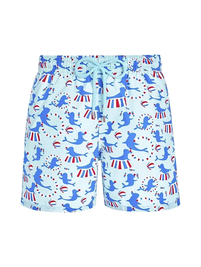 Men's Circus Print Swim Trunks - Thalassa
