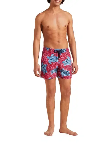 Vilebrequin Men's Turtle Sequin Trompe L'oeil Swim Trunks | Thumbnail 2 Vilebrequin Men's Turtle Sequin Trompe L'oeil Swim Trunks | Thumbnail 2