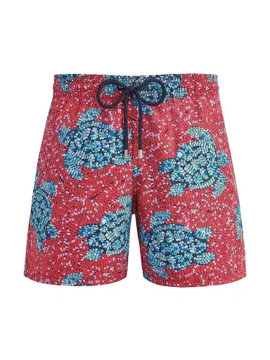 Vilebrequin Men's Turtle Sequin Trompe L'oeil Swim Trunks | Thumbnail 1 Vilebrequin Men's Turtle Sequin Trompe L'oeil Swim Trunks | Thumbnail 1