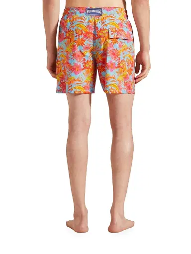 Vilebrequin Men's Tahiti Floral Swim Trunks - Santorini - Size Medium | Thumbnail 4 Vilebrequin Men's Tahiti Floral Swim Trunks - Santorini - Size Medium | Thumbnail 4