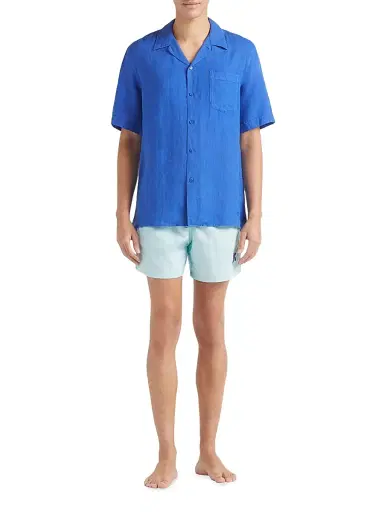 Vilebrequin Men's Charli Linen Shirt - Marrakech - Size XXL | Thumbnail 2