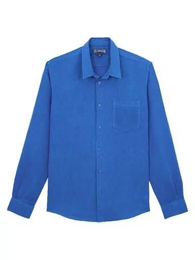 Vilebrequin Men's Long-Sleeve Linen Shirt | Thumbnail 1