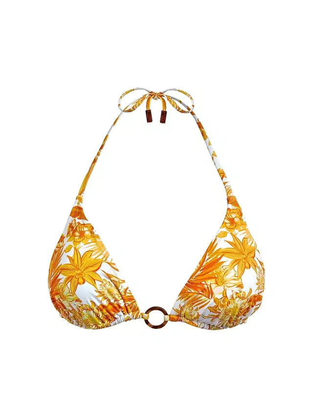 Vilebrequin Women's Tahiti Floral Triangle Bikini Top - Mais