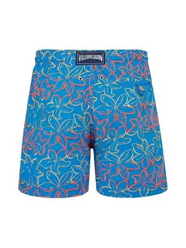 Vilebrequin Men's Floral-Embroidered Swim Shorts - Faience | Thumbnail 2