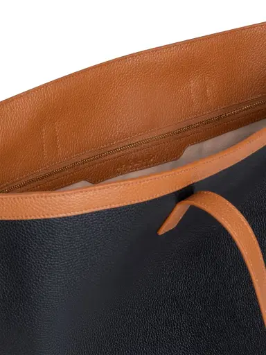 Akris Women's Ai Leather Shoulder Bag - Black Brown | Thumbnail 4