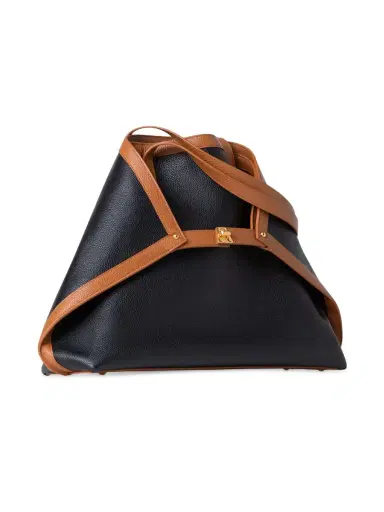 Akris Women's Ai Leather Shoulder Bag - Black Brown | Thumbnail 1