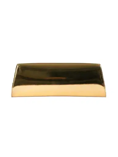 Akris Women's Small Anouk Metallic Leather Clutch | Thumbnail 3