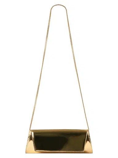 Akris Women's Small Anouk Metallic Leather Clutch | Thumbnail 4