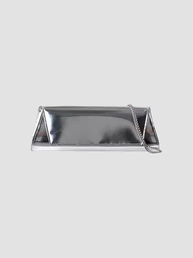 Akris Women's Small Anouk Metallic Leather Clutch | Thumbnail 6