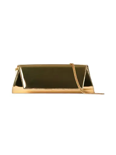 Akris Women's Small Anouk Metallic Leather Clutch | Thumbnail 1
