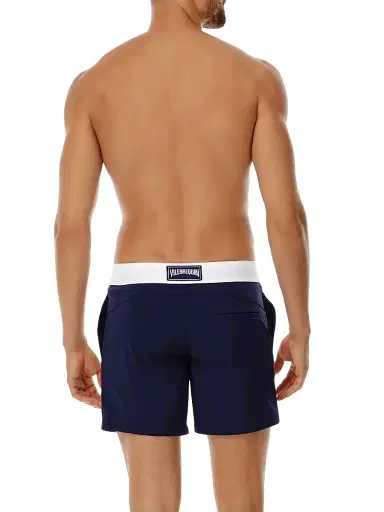 Vilebrequin Men's Colorblocked Stretch Swim Trunks - Navy - Size XXL | Thumbnail 3 Vilebrequin Men's Colorblocked Stretch Swim Trunks - Navy - Size XXL | Thumbnail 3