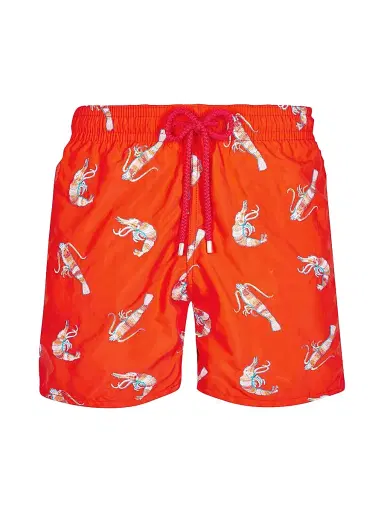 Vilebrequin Men's Crevet Crustacean-Embroidered Swim Trunks - Nefle | Thumbnail 1
