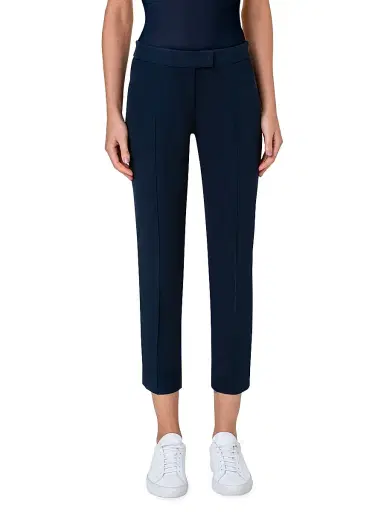 Akris punto Women's Frankie Cropped Pants - Navy - Size 18 | Thumbnail 2