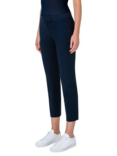 Akris punto Women's Frankie Cropped Pants - Navy - Size 18 | Thumbnail 3