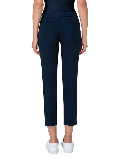 Akris punto Women's Frankie Cropped Pants - Navy - Size 18 | Thumbnail 4