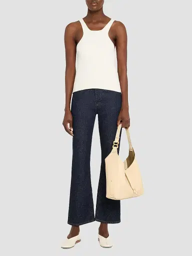 Chloé Women's  Marcie Leather Hobo Bag - Beige | Thumbnail 3